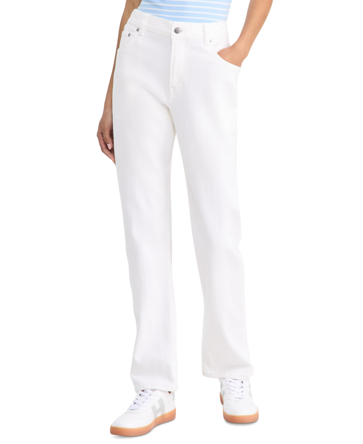 Tommy Hilfiger Women's Classic Straight Jeans - Optic White