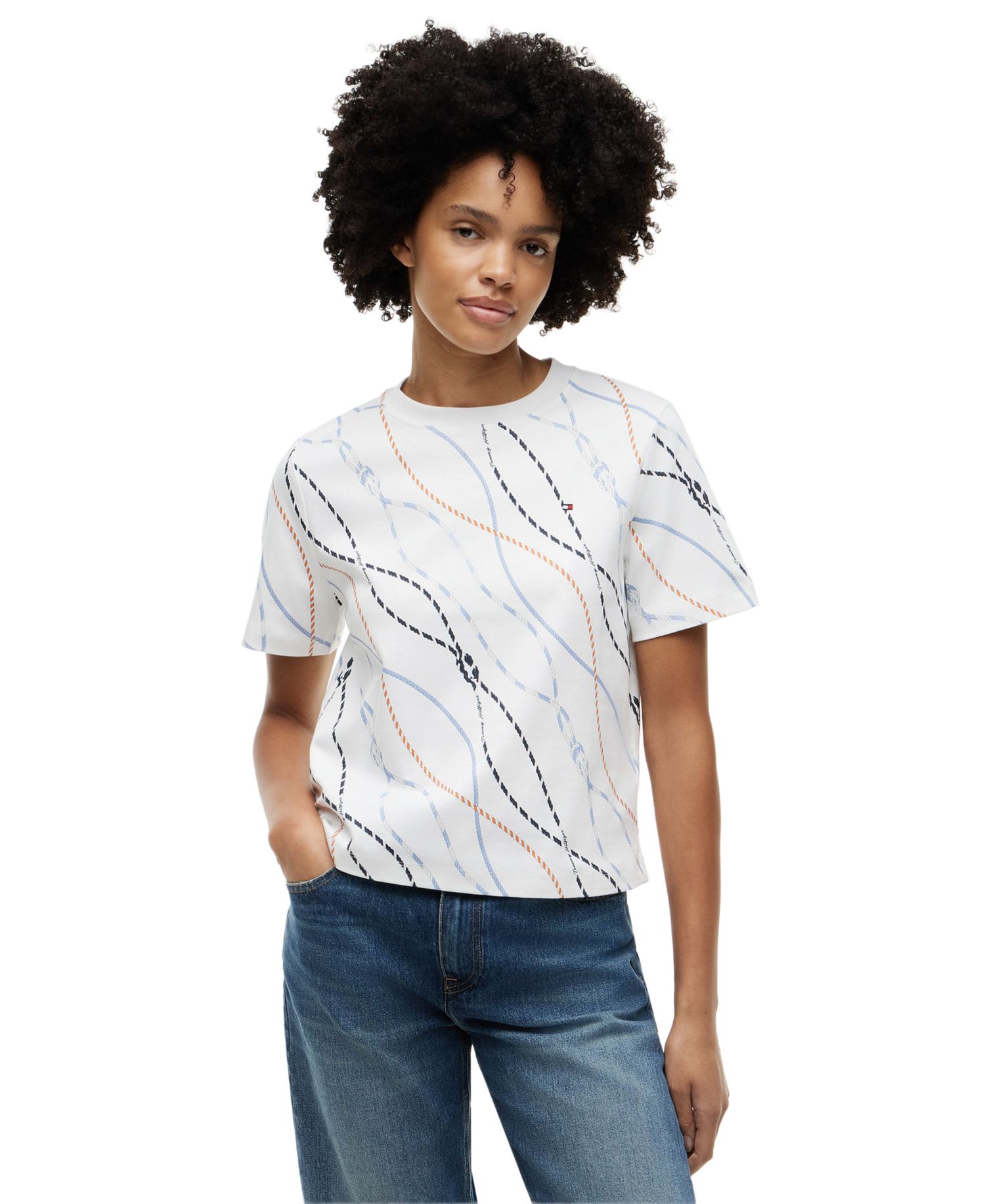 Women's Interlock Boxy Crewneck Short-Sleeve T-Shirt