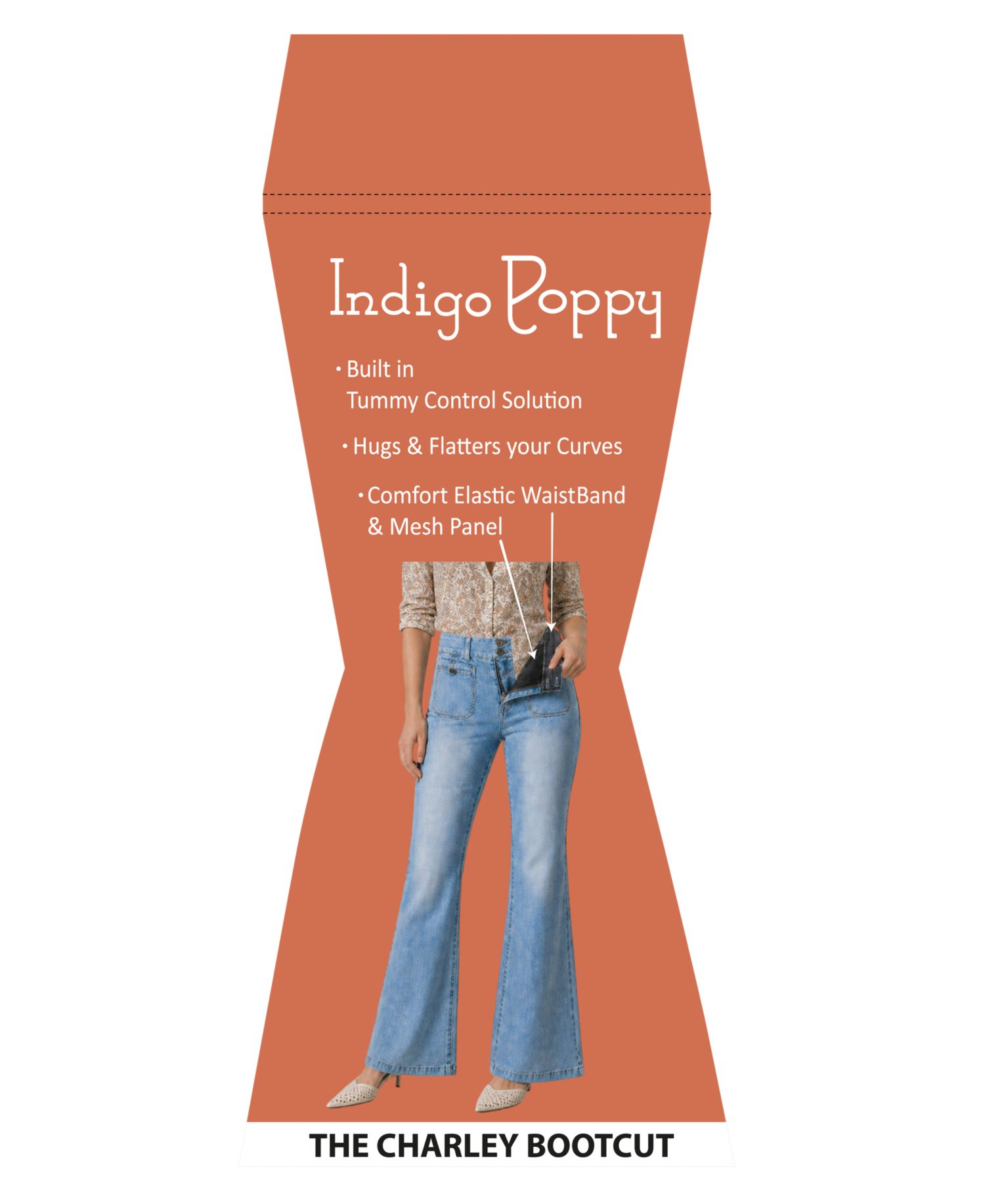 Women's High-Rise Tummy Tuck Bootcut Jeans