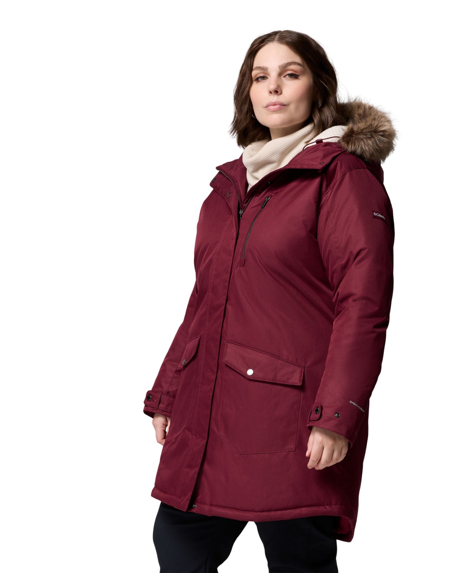 Plus Size Suttle Mountain™ Long Insulated Sherpa-Lined Jacket