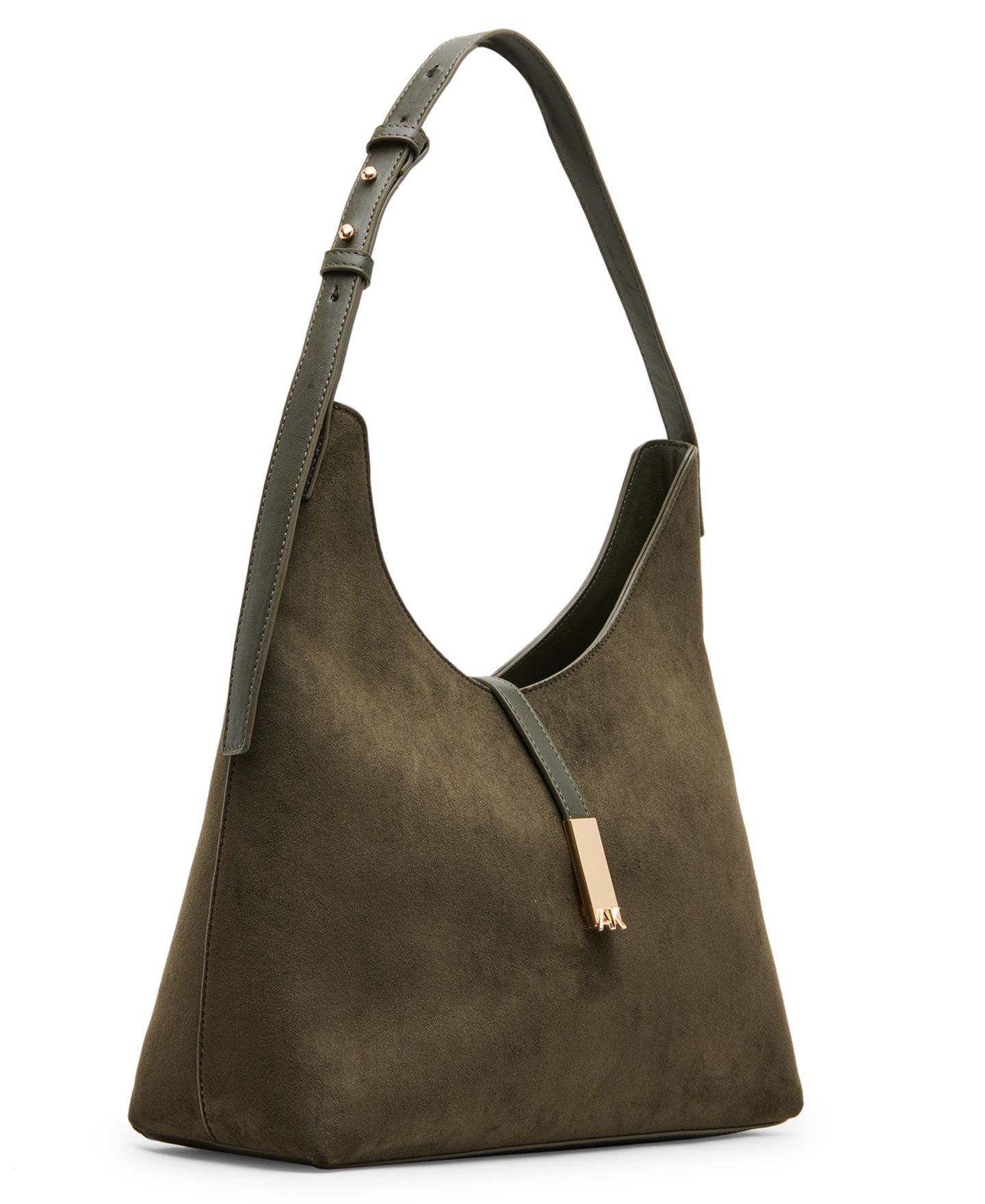 Средняя сумка-хобо Anne Klein Relaxed Crescent с регулируемым ремнём, цвет: Зелёный — фото 3