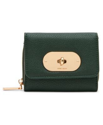 Compact Turn-Lock Trifold Wallet