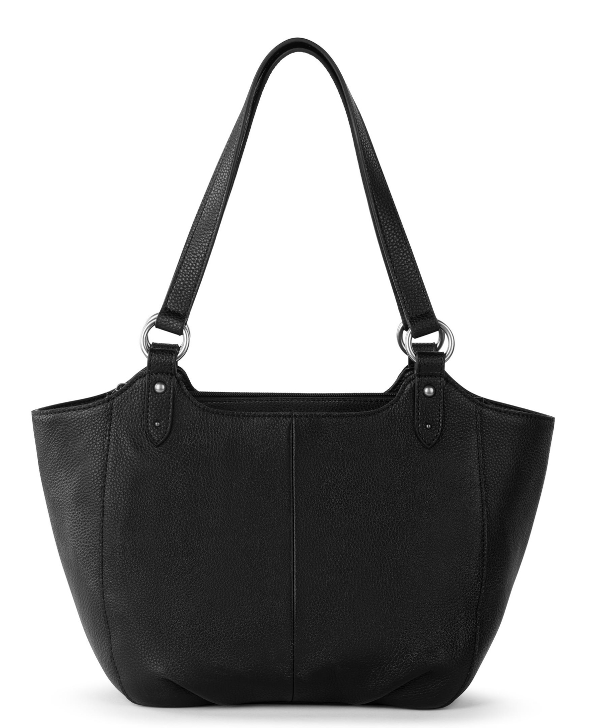 The Sak Bolinas Laptop Leather Large Tote Handbag - Black