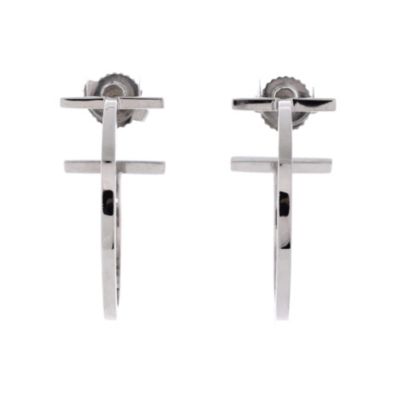 T Wire Hoop Earrings