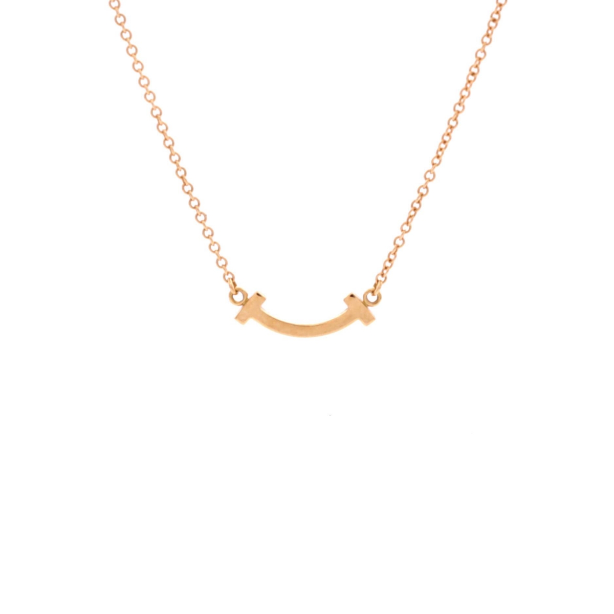 Pre-Owned Tiffany & Co T Smile Pendant Necklace