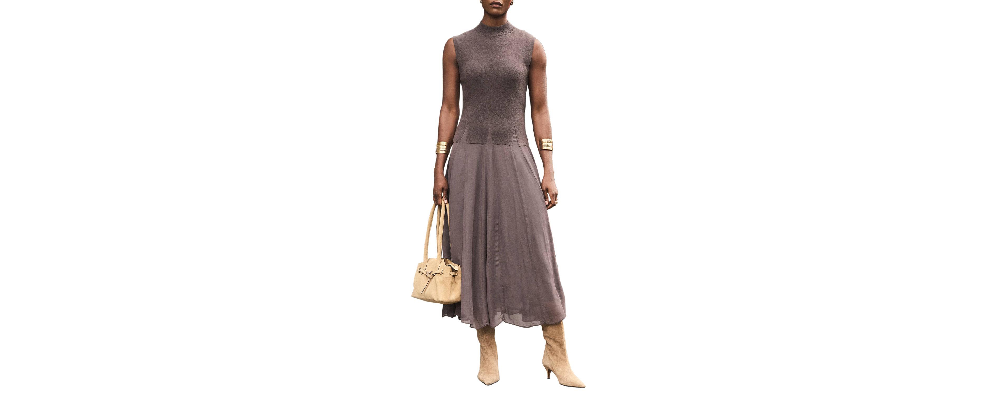 Mint Velvet Women's Sleeveless Knit Midi Dress