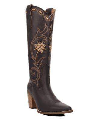 Women's Miss Daisy Knee-High Western Pointed-Toe Boots