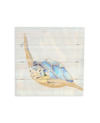 Sea Turtle Wooden Plank Unframed Wall Art