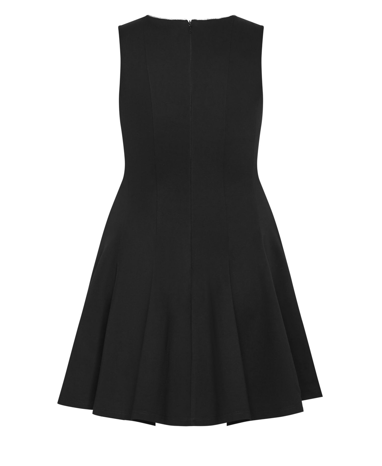 Plus Size Mary A-Line Crewneck Mini Dress