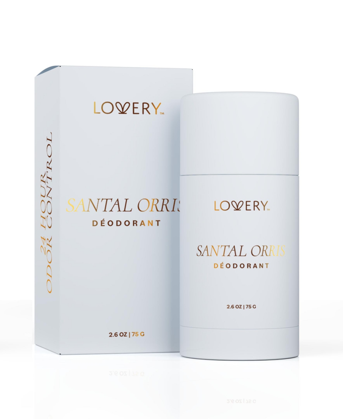 Lovery Santal Deodorant Stick 24hr Control, 2.6oz - Blue