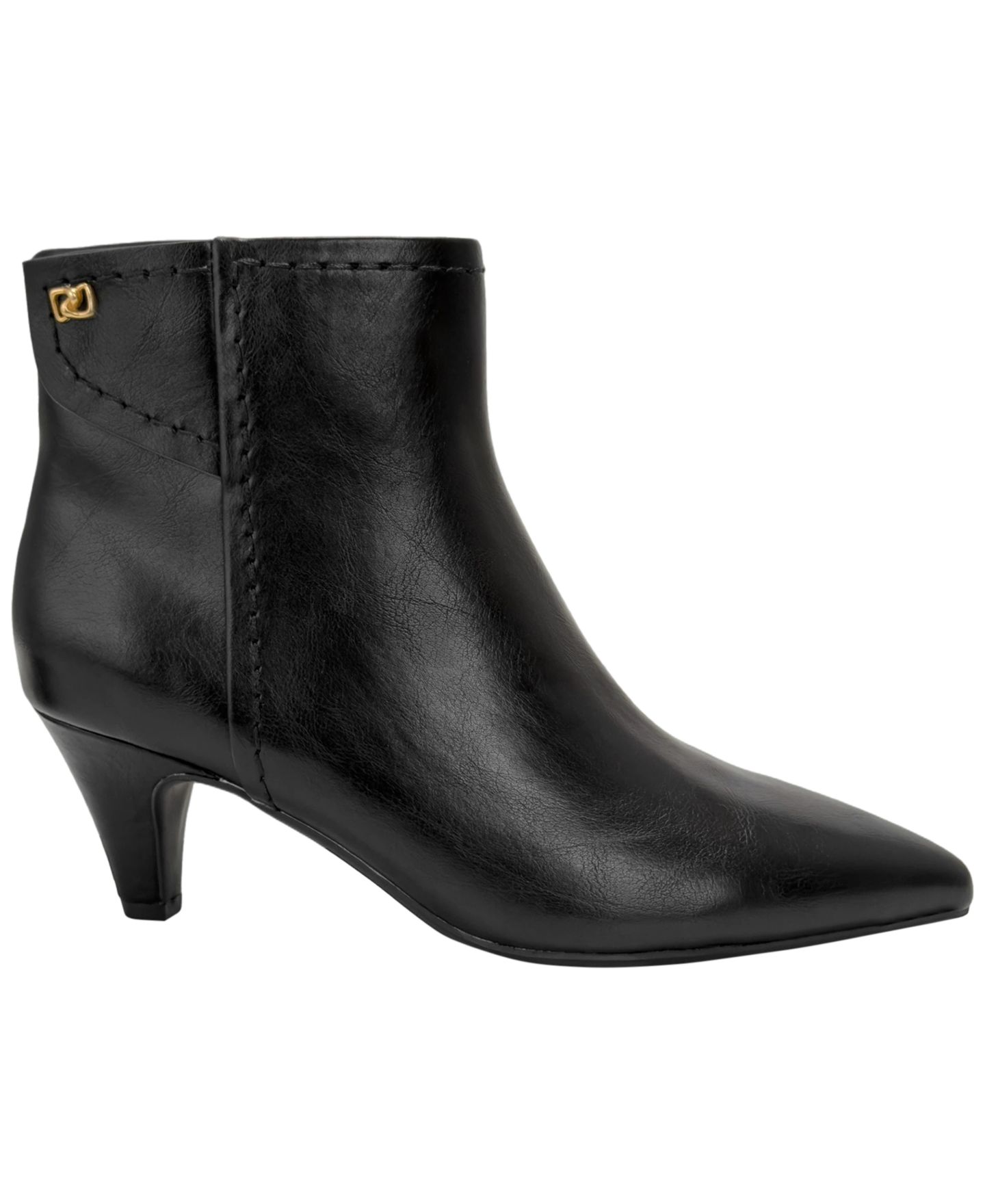 Женские ботинки Aerosoles Laurie Kitten-Heel Pointed-Toe Dress Booties, цвет: Чёрная искусственная кожа — фото 2