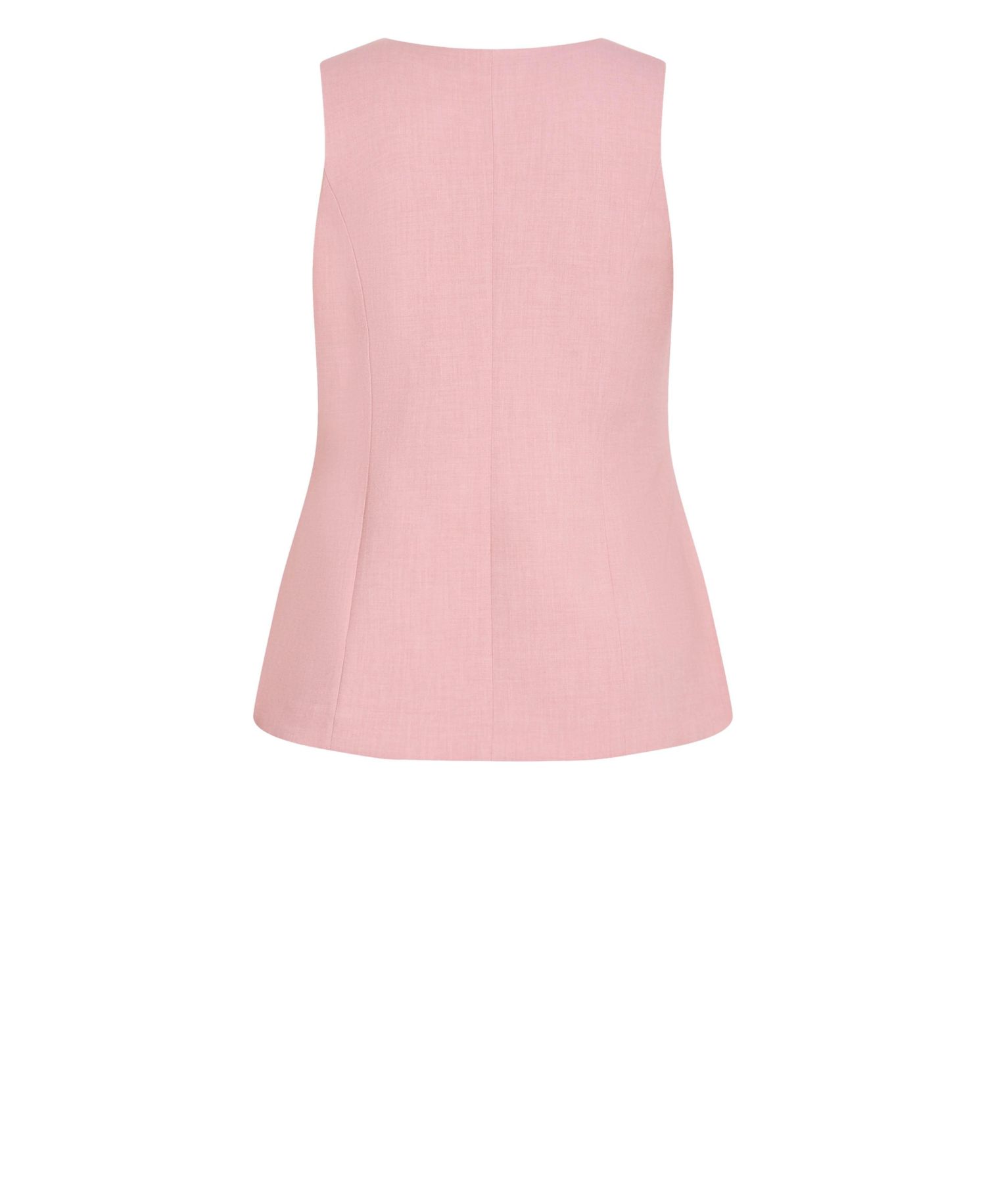 Plus Size Imogen Square Neckline Tailored Close Fit Vest