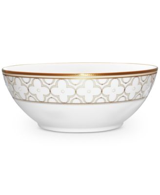 Trefolio Gold Dinnerware Collection Round Vegetable Bowl