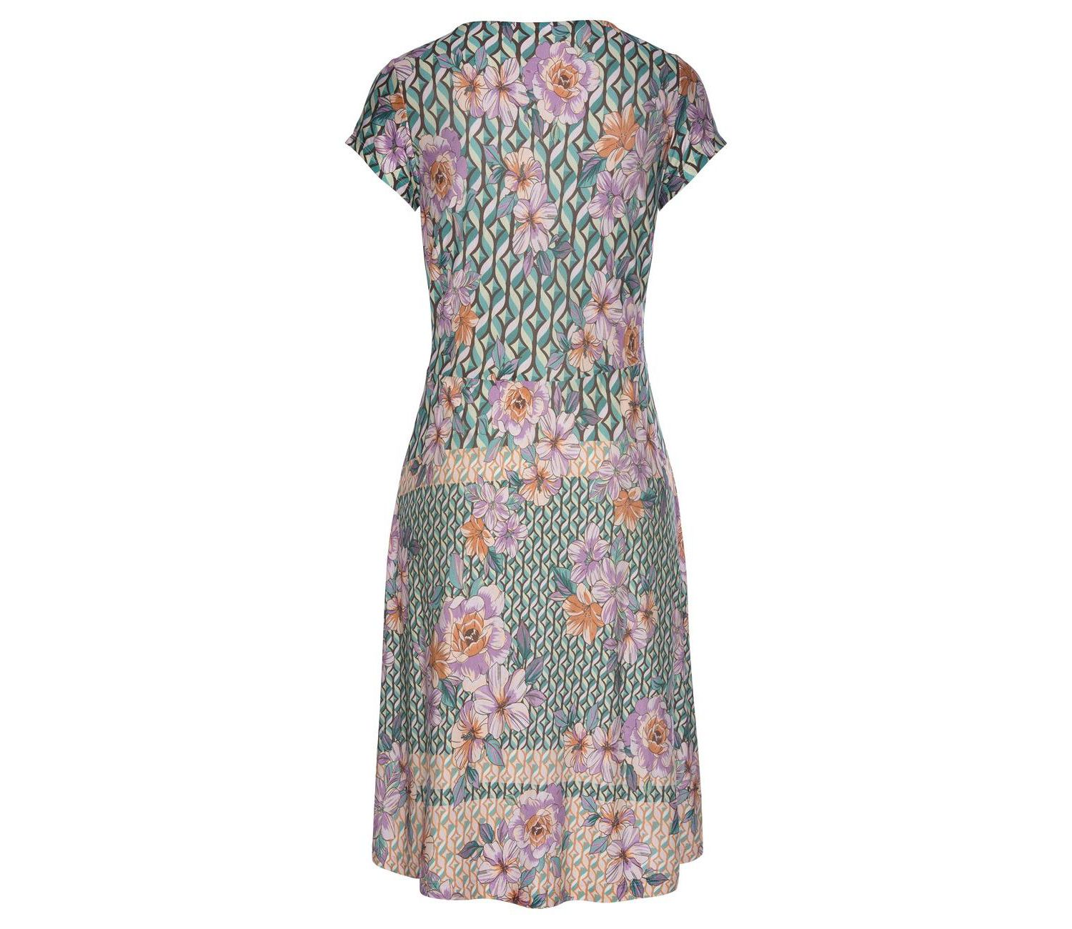 Women's Floral-Print V-Neck A-Line Dress
