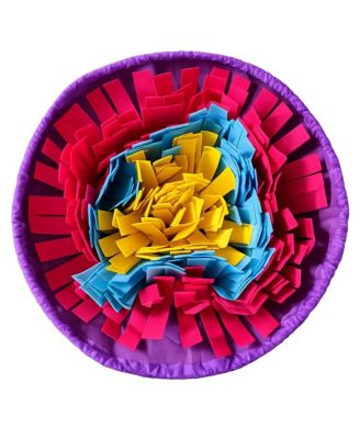 19 Inch Dog Snuffle Mat Interactive Foraging Puzzle Slow Feeding Mental Enrichment