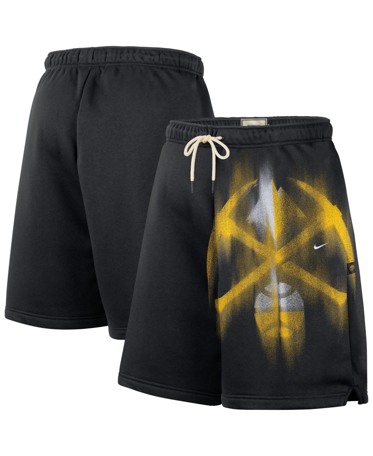 Men's Black Denver Nuggets 2026 Standard Issue Practice Icon Fleece Shorts
