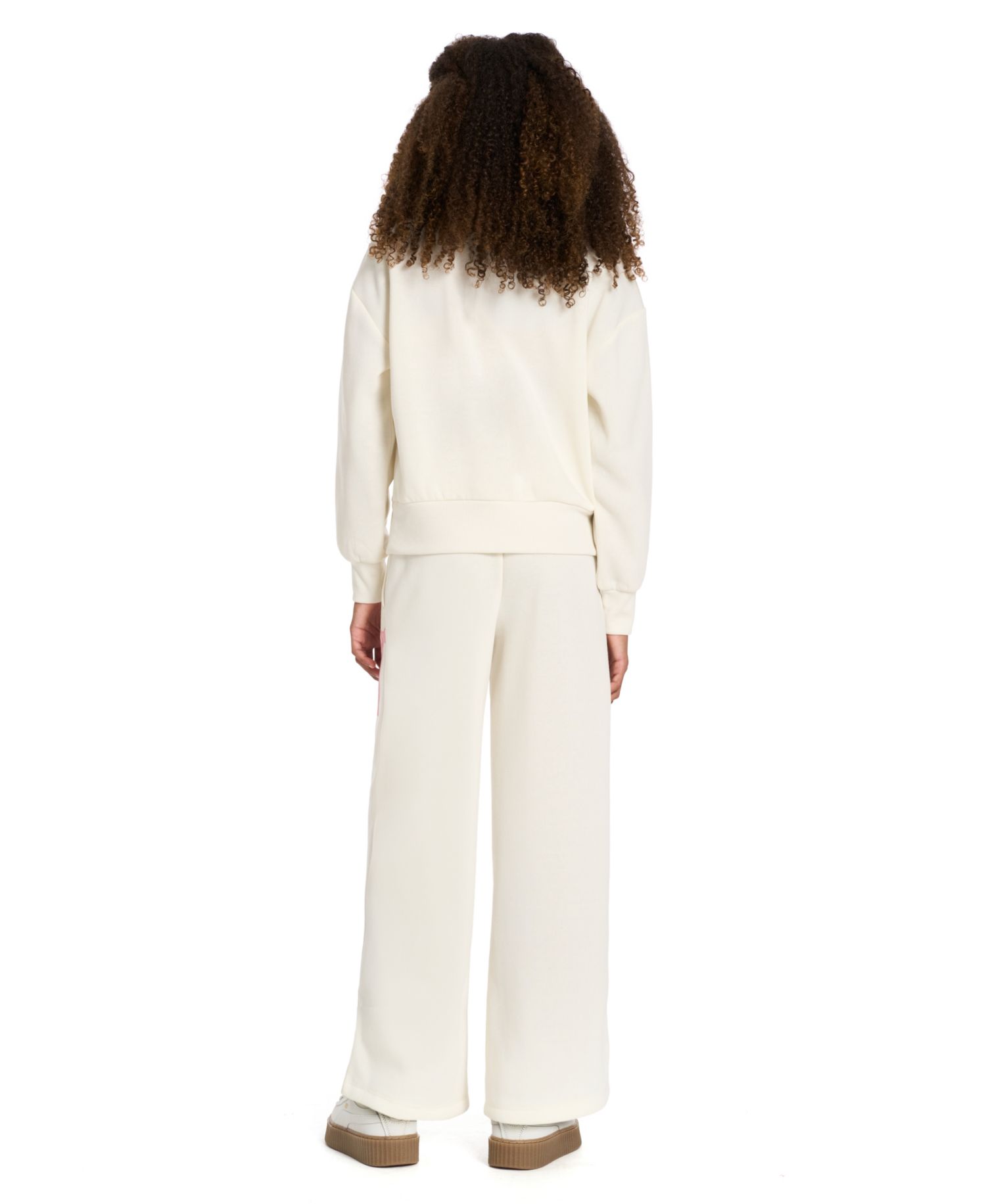 Girls' 4-6X Crewneck Long-Sleeve Sweatshirt and Wide-Leg Pants, 2-Piece Set