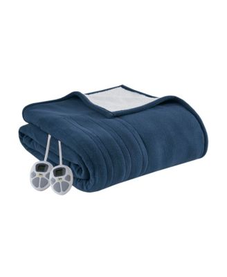 Fleece to Sherpa Auto Shut Off Timer Heated Blanket