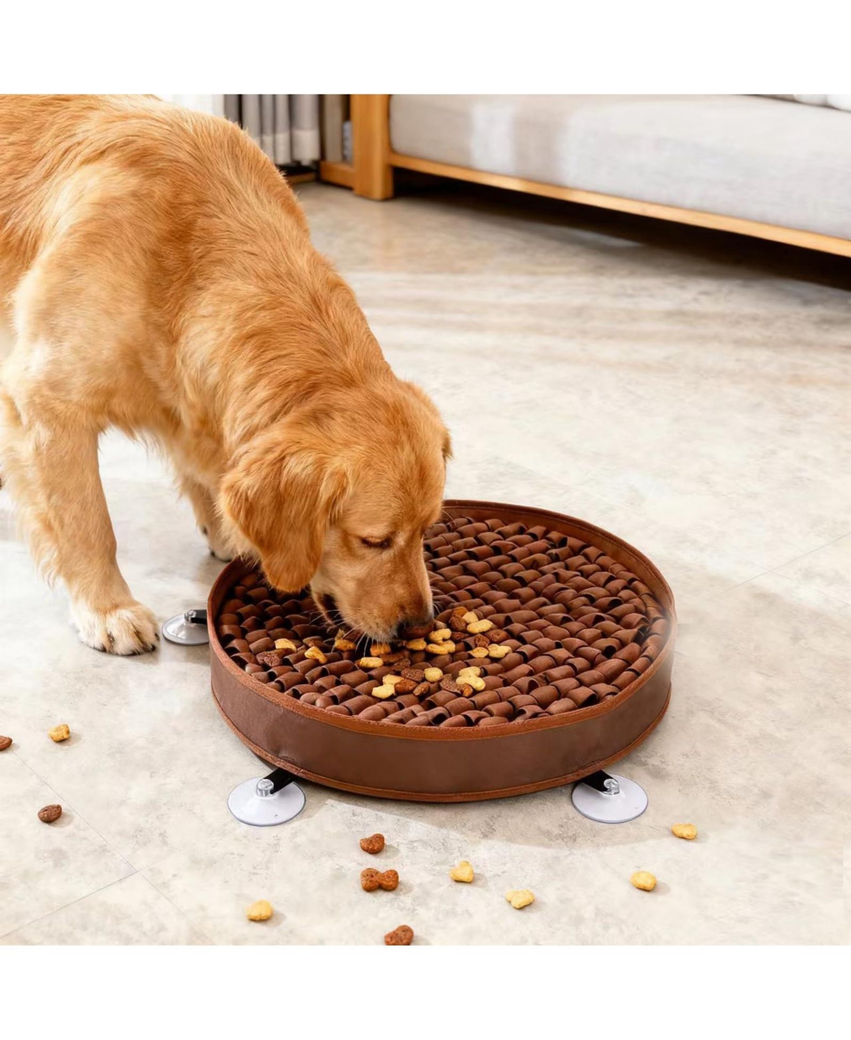 Magicorange Large Breed Dog Sniffing Mat Slow Feeder Puzzle Non Slip Base Suction Cups Machine Washable
