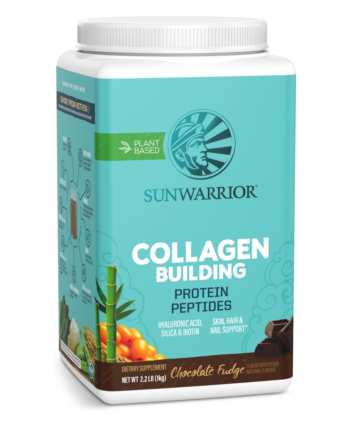 Sunwarrior Collagen Peptides Protein Powder, Chocolate, 40 Servings