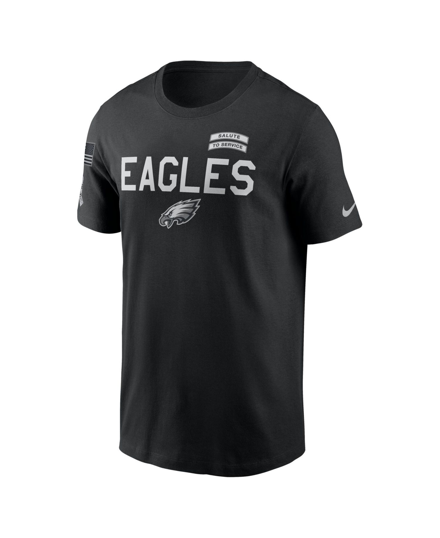 Men's Black Philadelphia Eagles 2026 Salute to Service Sideline Dri-FIT T-Shirt
