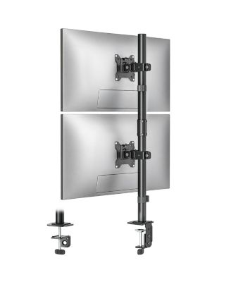 Single Desk Mount Adjustable Height Monitor Stand for 17"-32" Monitors
