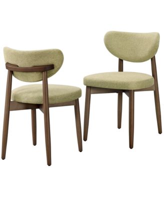 2 Piece Wooden Dining Chair Set for Kitchen and Dining Room