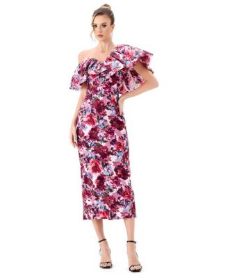 Women's Gilea Floral Ruffle Midi Dress
