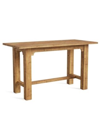 Counter Height Wooden Bar Table for Kitchen Dining Area and Entertainment