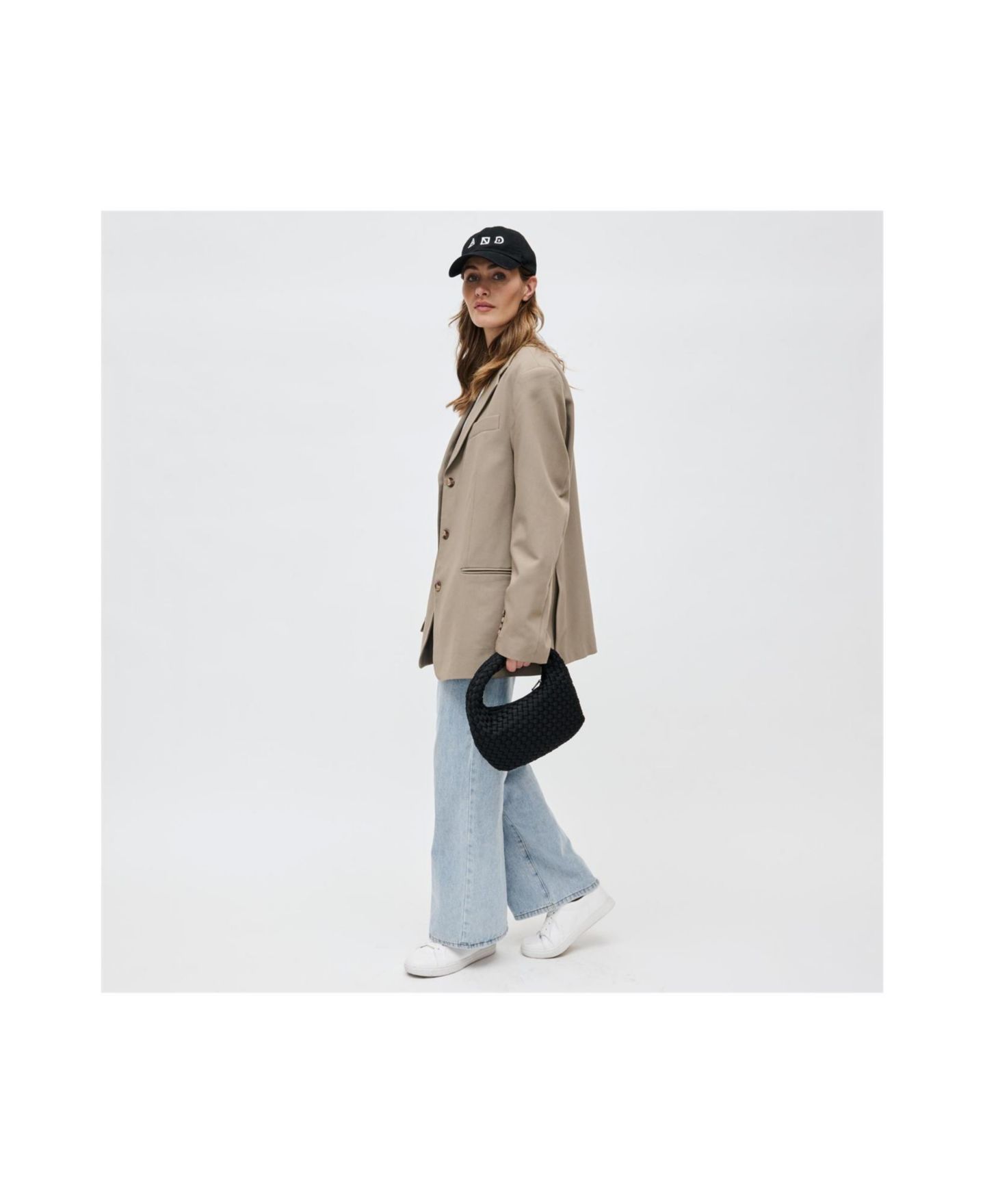 Женский клатч SOL AND SELENE Dare to Dream Woven Neoprene Small Clutch, цвет: Чёрный — фото 7