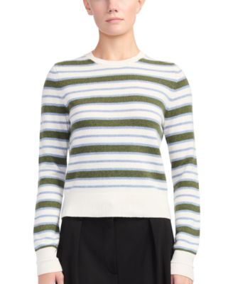 Women's Maylee Crewneck Stripe Wool-Blend Sweater