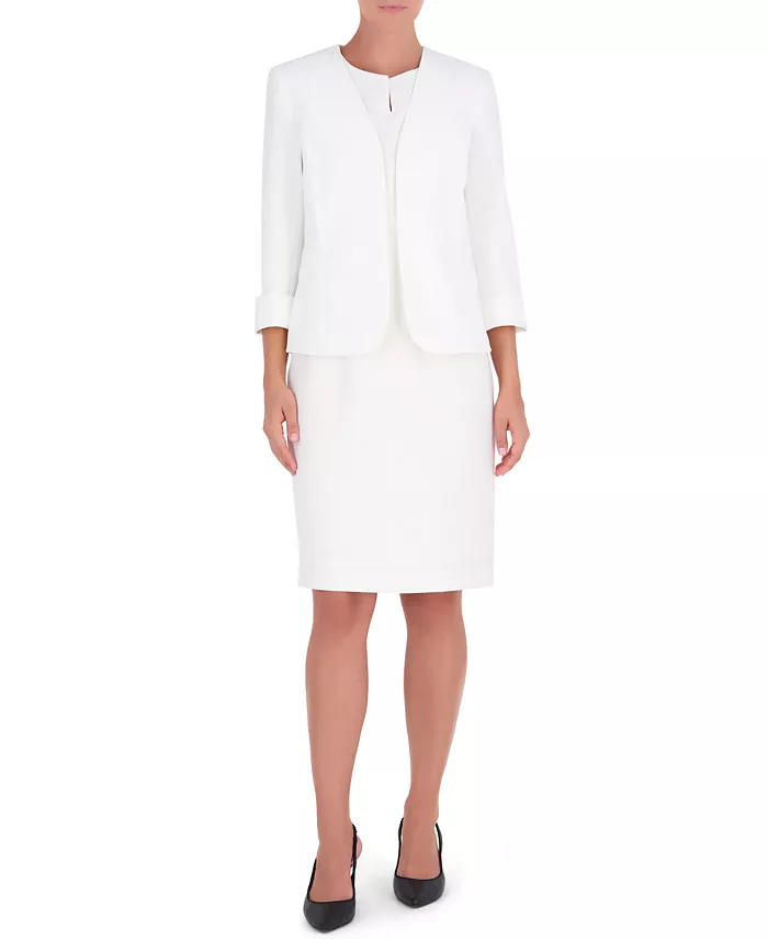 Women's Stretch Crepe Open-Front Blazer Regular & Petite - thumbnail 8