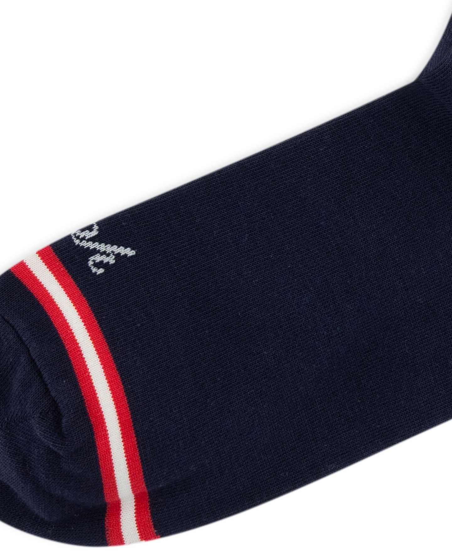 Носки Bear, средней высоты, с отворотом, в рубчик — Polo Ralph Lauren, цвет: Тёмно-синий — фото 2
