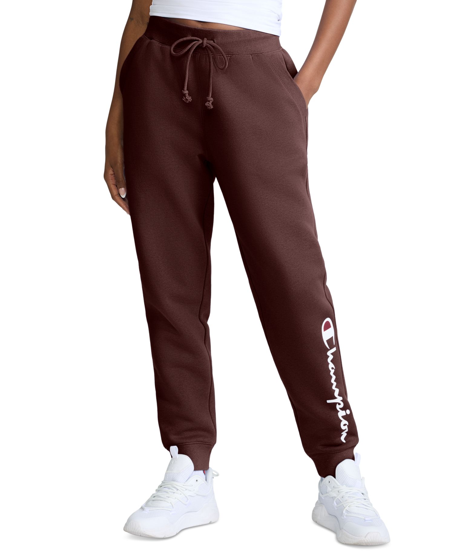Women's Powerblend Fleece Pull-On Joggers with Side Pockets