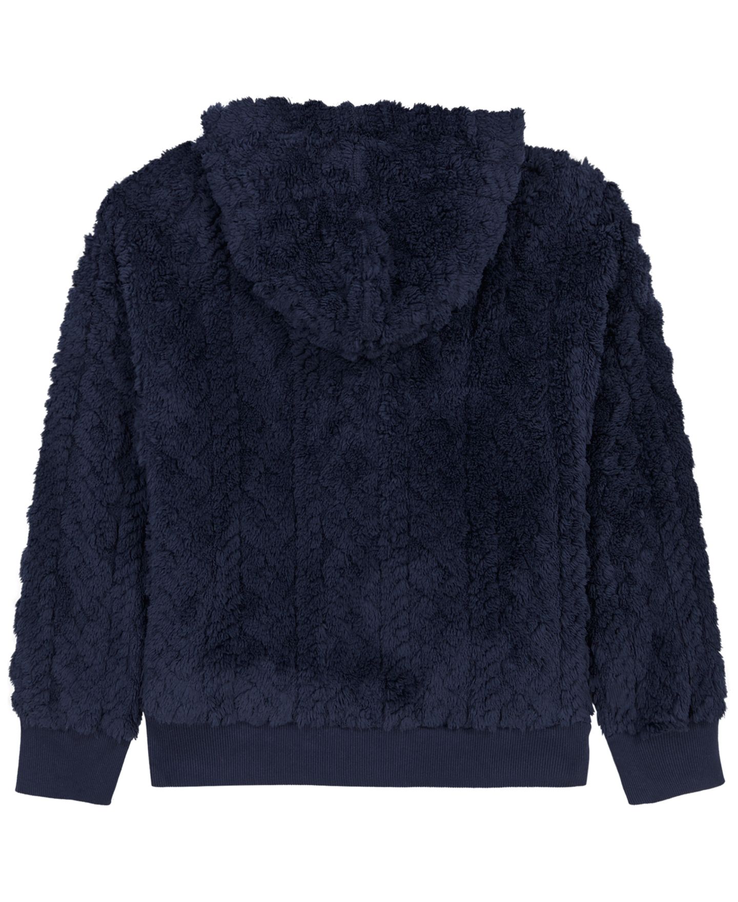 Худи Tommy Hilfiger Full-Zip Cable-Knit Sherpa для девочек, цвет: Верблюжий — фото 9