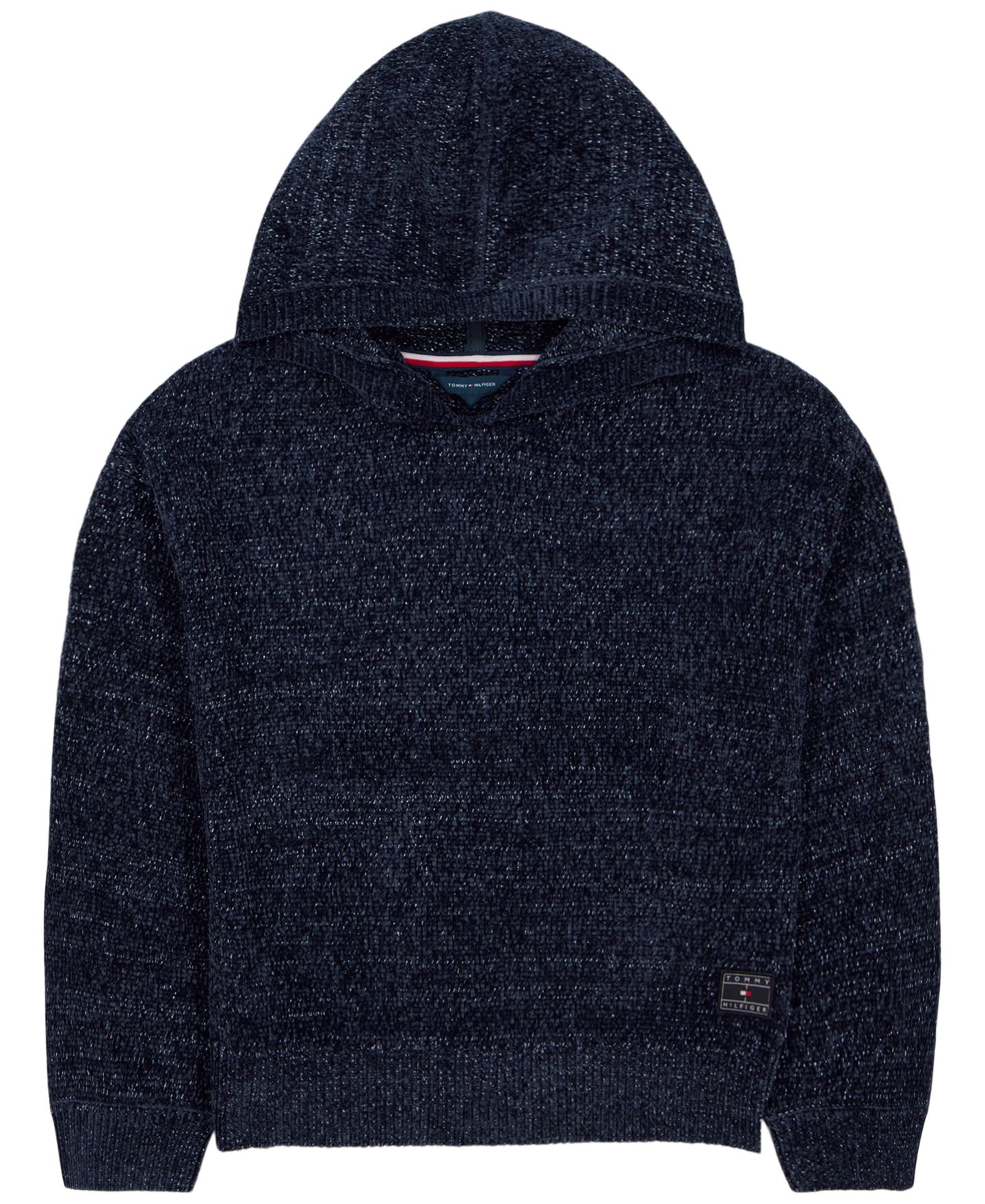 Худи Tommy Hilfiger Chenille Drop-Shoulder для девочек, цвет: Мерло — фото 7