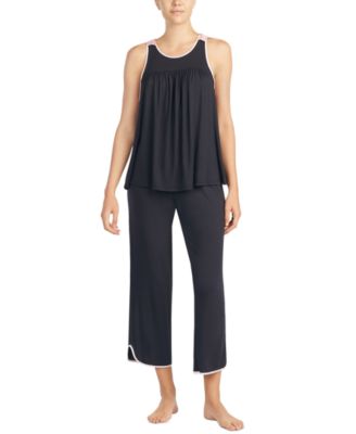 Women's Sleeveless Modal Knit Capri Pajama Set