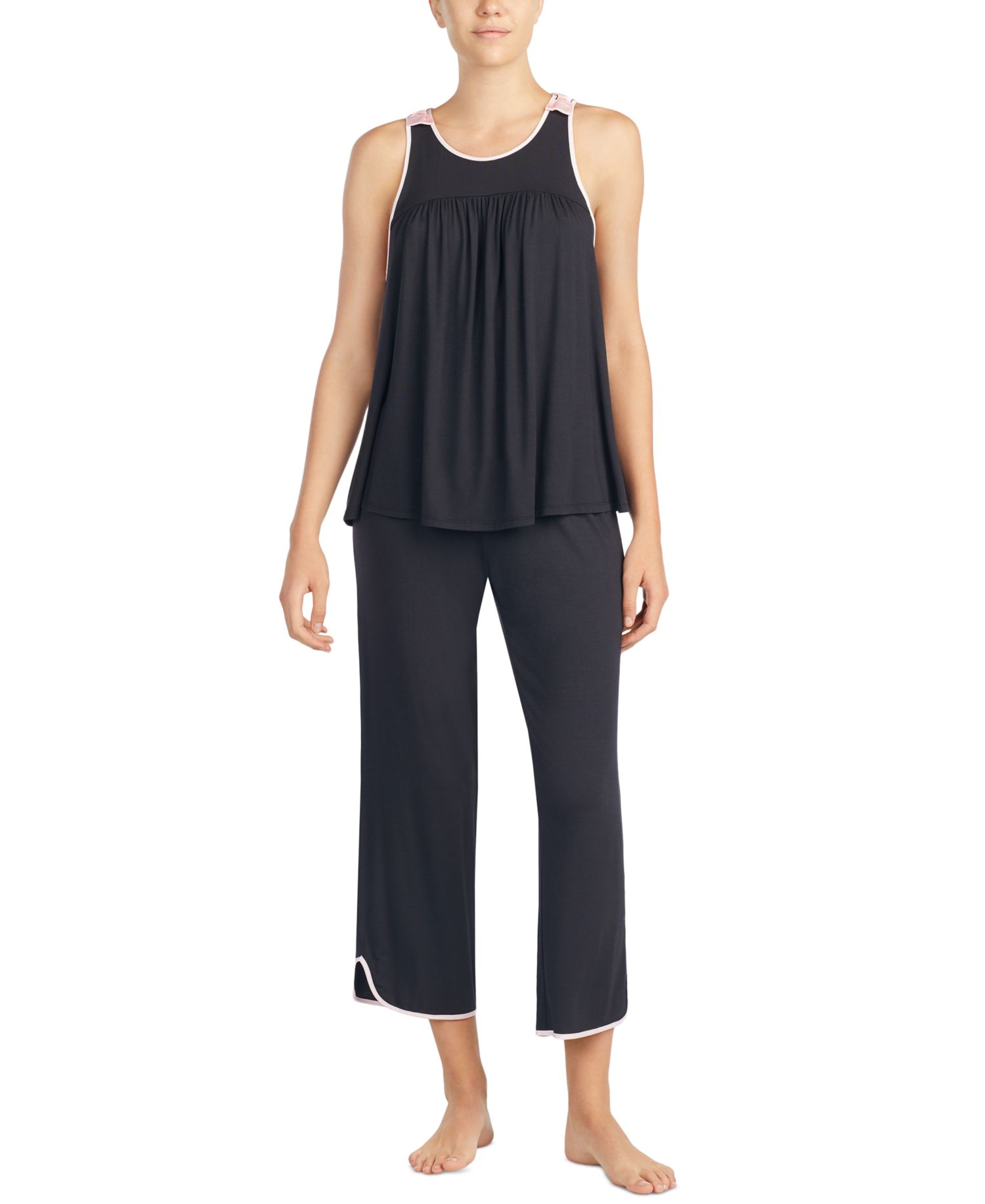 Women's Sleeveless Modal Knit Capri Pajama Set