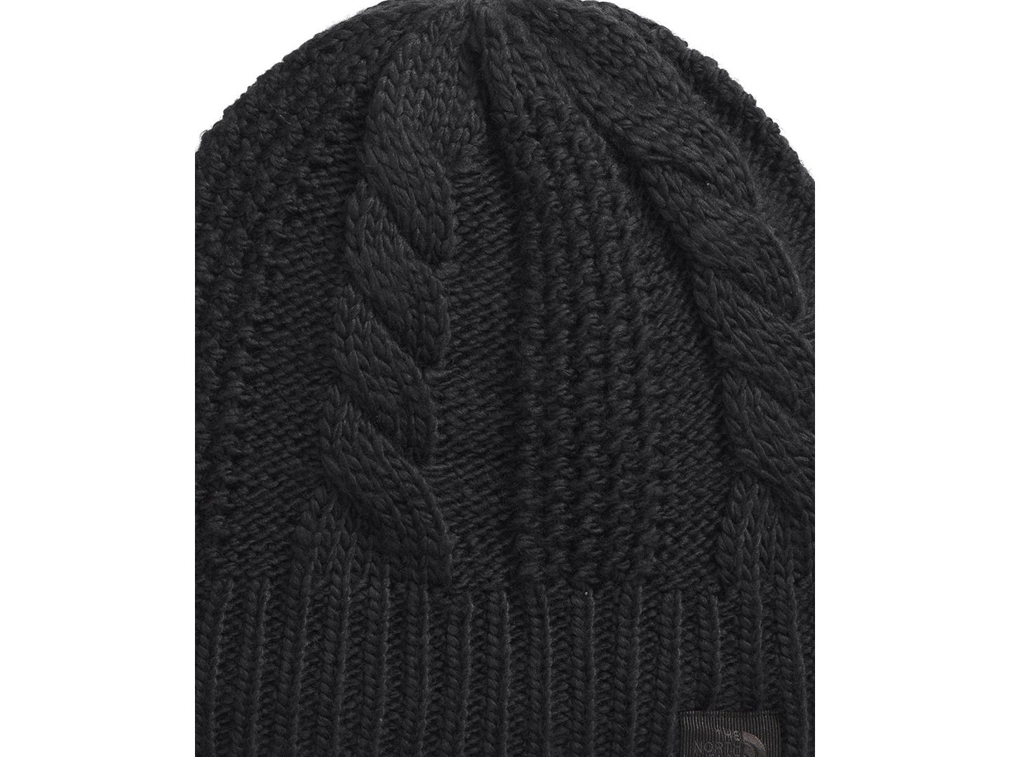 Женская шапка The North Face Cable-Knit Fleece-Lined, цвет: Чёрный — фото 3
