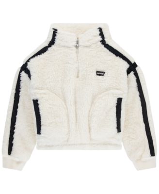Girls' 4T-6X Sherpa Half-Zip Sweater