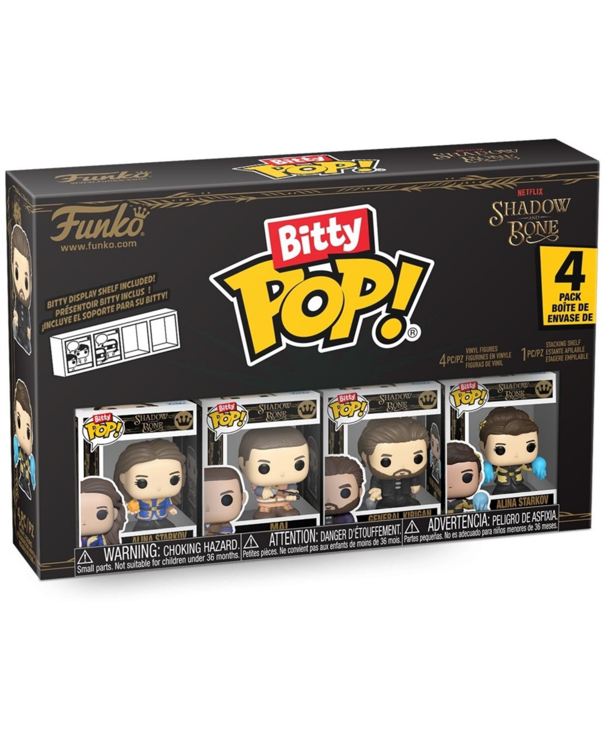 Funko Bitty Pop! Shadow and Bone 4-Pack Vinyl Figure, Ages 3+