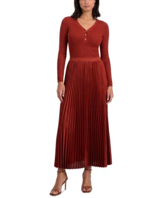 Women's Yusra V-Neck Long-Sleeve Half-Button Sweater