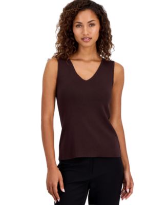 Petite V-Neck Sleeveless Tank Top
