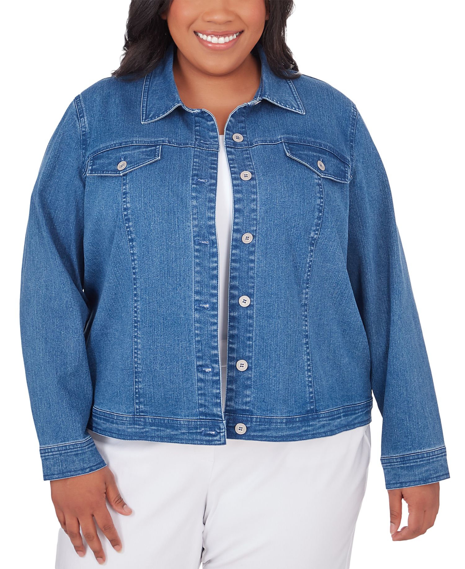 Plus Size Fit Denim Jacket