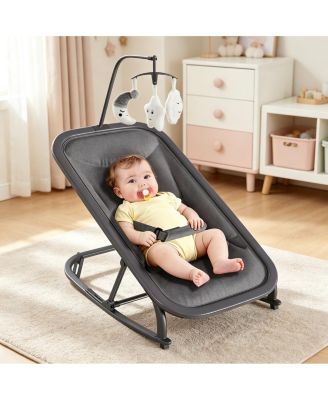Baby 2 in 1 Adjustable Recline Rocker with Safety Harness