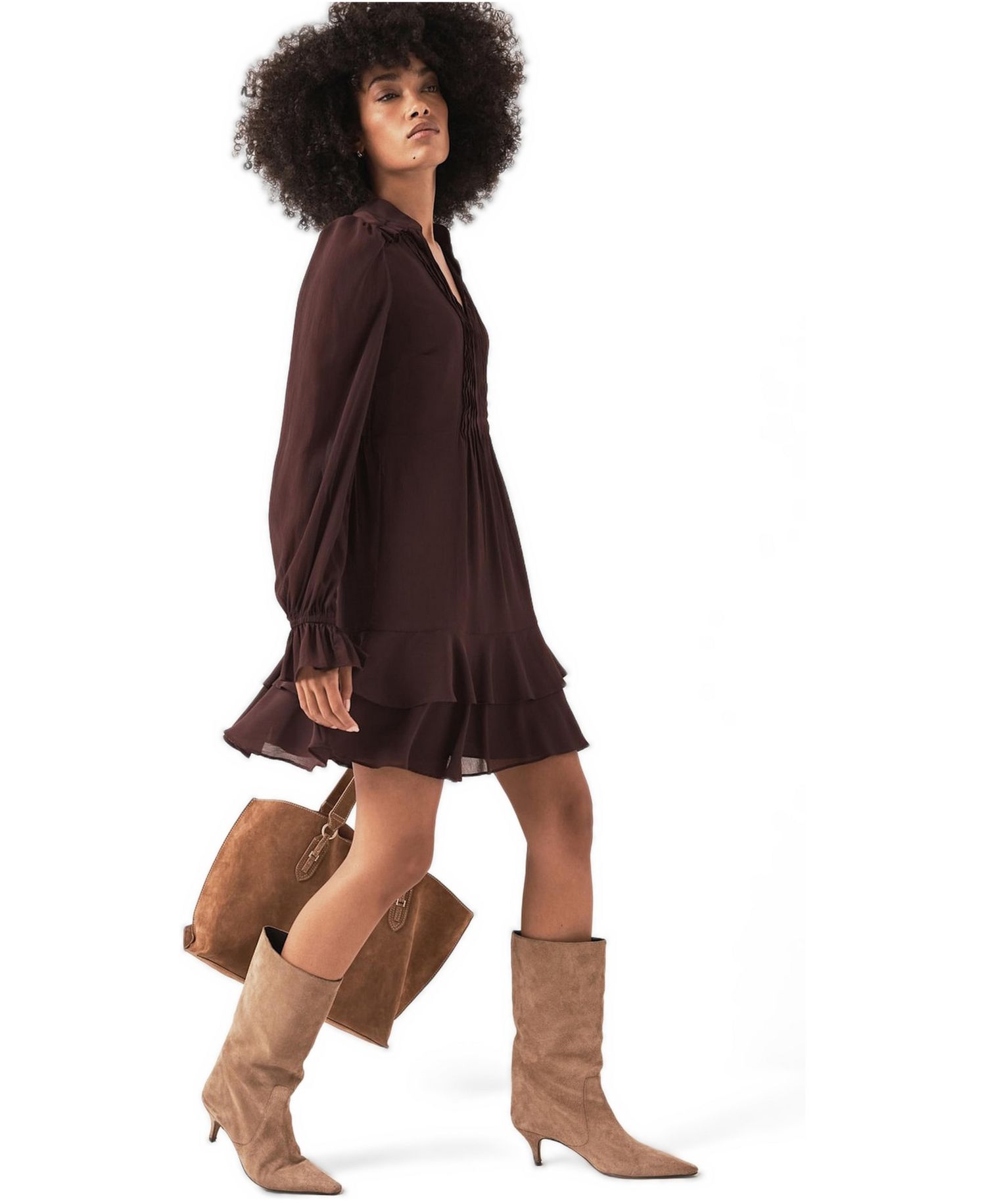Women's Ruffle Mini Dress