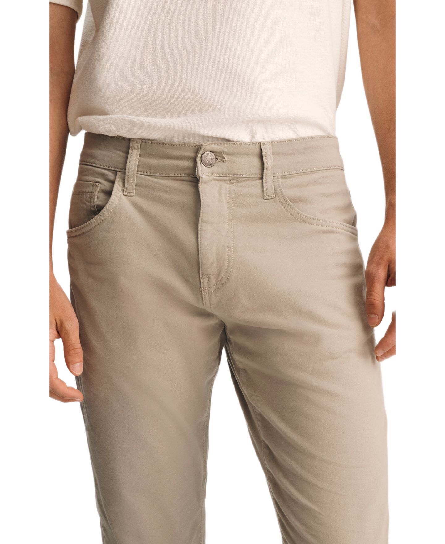 Мужские брюки Mavi Jeans Matt Regular Rise Relaxed Leg Casual Twill, цвет: Серебряный — фото 4