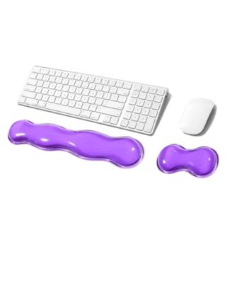 Clear Ergonomic Gel Wrist Rest For Keyboard Mouse Support Comfortable Typing Gaming Office
