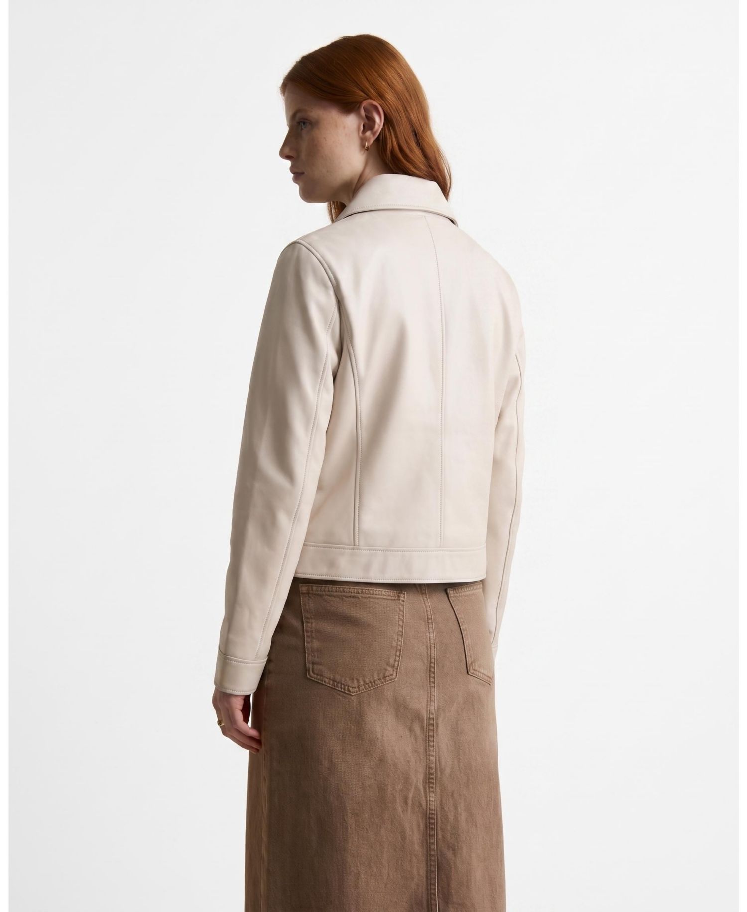 Women's Chloe Leather Jacket, Created for Macy's