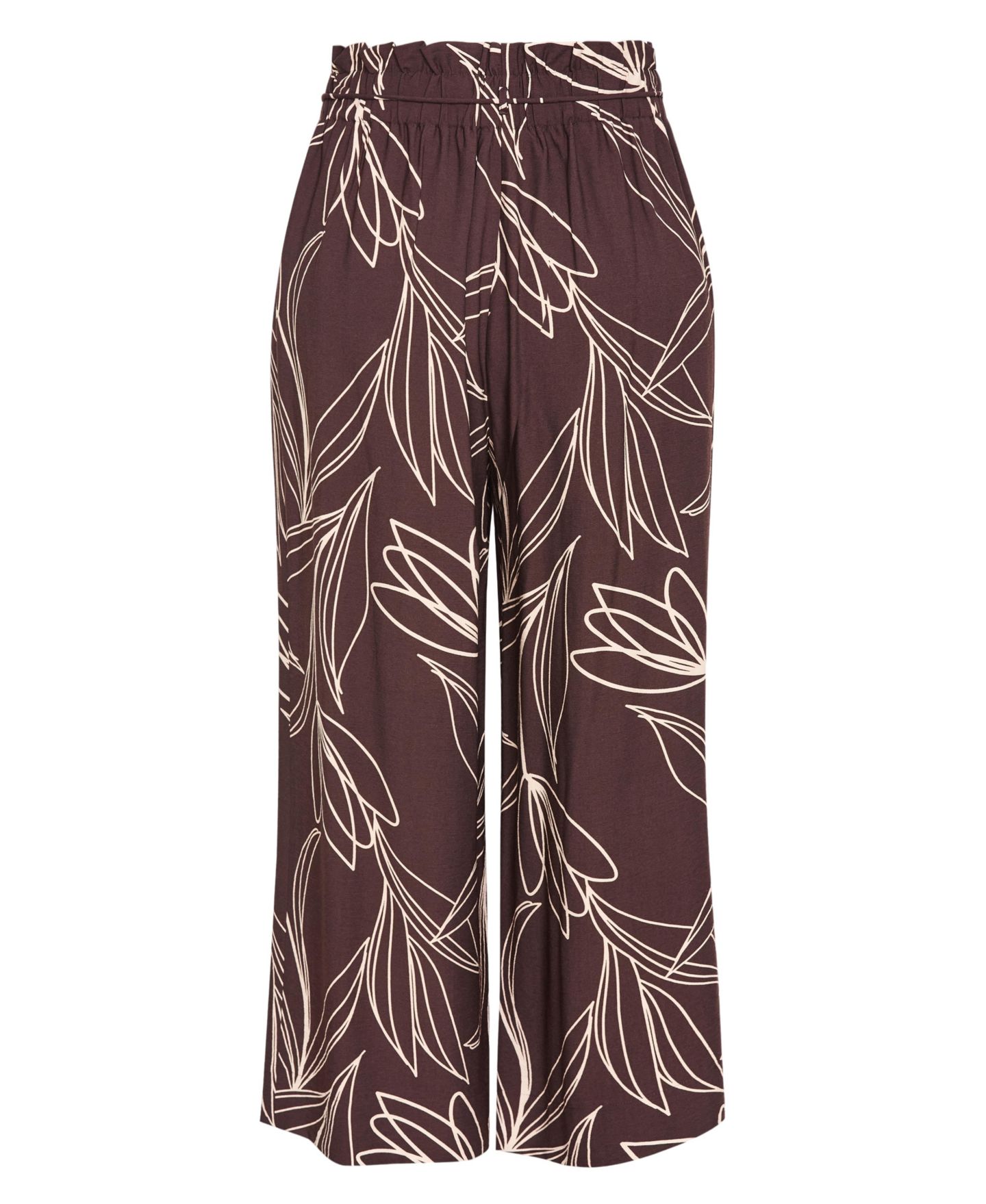 Женские брюки CITY CHIC Athena Bloom Print Wide Leg, цвет: Шоколадный — фото 4